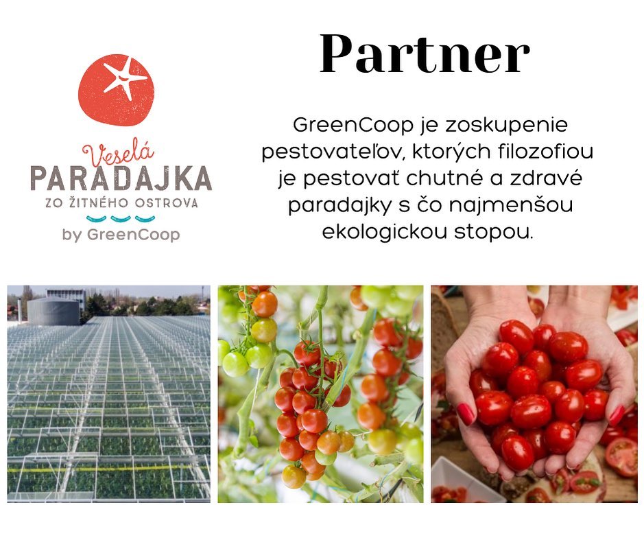 Sme veľmi radi, že sa k našim partnerom najnovšie pridalo aj združenie GreenCoop 💚

GreenCoop je združením pestovateľov Veselých paradajok zo Žitného Ostrova s ročnou produkciou viac ako 10 mil. kilogramov kvalitných paradajok. Združenie zoskupuje pestovateľov, ktorých filozofiou je pestovať chutné a zdravé paradajky s čo najmenšou ekologickou stopou. Všetky skleníky sú vykurované geotermálnou energiou, na závlahu je využívaná zachytená dažďová voda a namiesto chémie sa používa biologická ochrana rastlín. Cieľom je pestovať tak, aby bola príroda zaťažovaná v čo najmenšej miere 🌱

Ďakujeme za dôveru @veselaparadajka 💚

#ekologia #ekologickepestovanie #zodpovedne #naseslovenske #ekologickastopa #paradajky #veselaparadajka